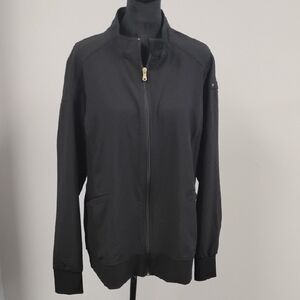IFLEX Cherokee Women's Black Full Zip Scrubs Jacket, Sz L